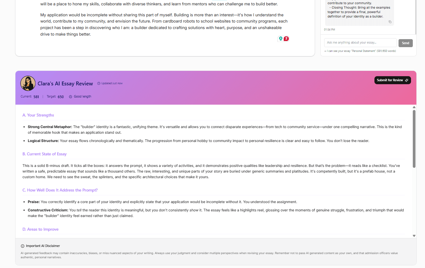 Haloway school research interface